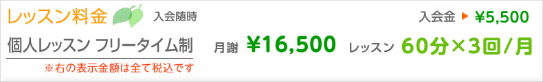 レッスン料金